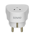 SAVIO TRAVEL ADAPTER, US SOCKET – EU PLUG AP-01 Kable i adaptery/Adaptery, przejściówki Your Sports Performance