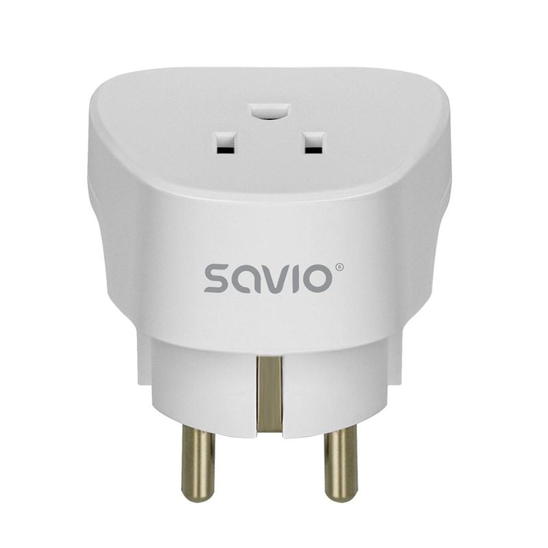 SAVIO TRAVEL ADAPTER, US SOCKET – EU PLUG AP-01 Kable i adaptery/Adaptery, przejściówki Your Sports Performance