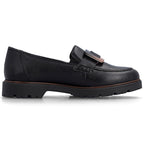 Women's black lords shoes Rieker 45553-00