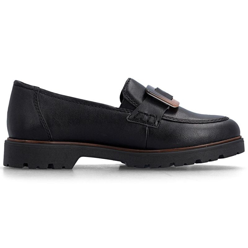 Women's black lords shoes Rieker 45553-00