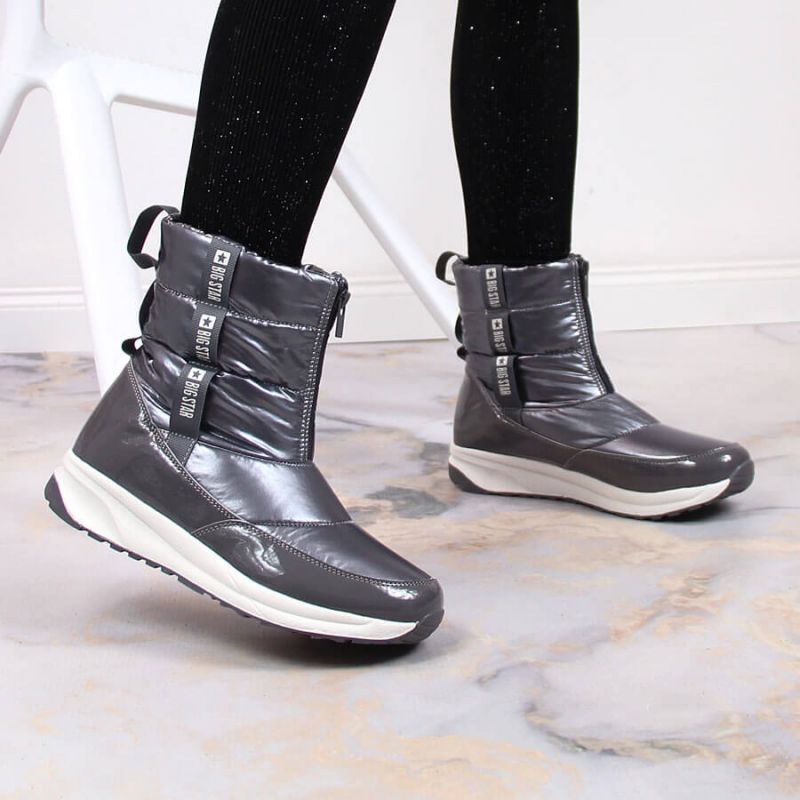 Metallic insulated snow boots Big Star W INT1785A Footwear/Lifestyle Your Sports Performance