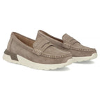 Women's beige leather platform loafers Filippo DP7528 Filippo