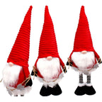 DECORATIVE SANTA CLAUS WITH SILVER STARS ON TELESCOPIC LEGS 50-70CM RED Home and Garden/Equipment Your Sports Performance