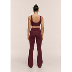 CASALL Sublime Folded Flare Pants, Burgundy