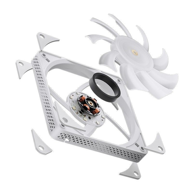 Jonsbo HX6200D Processor Air Cooler 12 cm White 1 pc. Chłodzenie/Chłodzenie CPU Your Sports Performance
