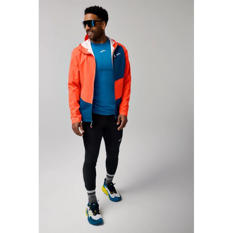 High Point Waterproof Jacket 2 Men's Running Jacket Orange Import z Brooks/Brooks/Kurtki Your Sports Performance