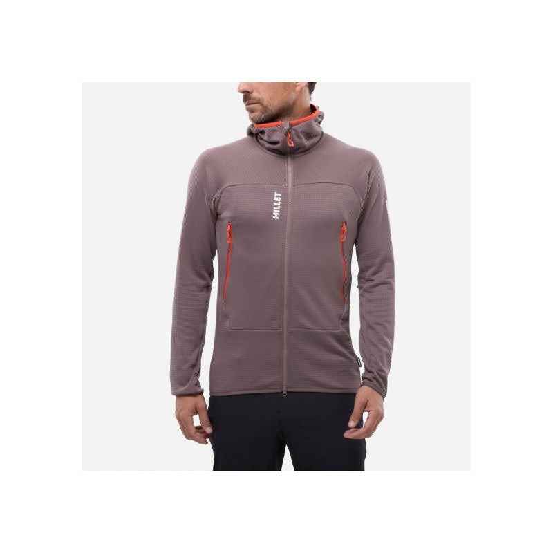 MILLET Fusion Grid Hoodie M Purple Plum