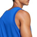 Men's adidas Essentials Small Logo Tank Blue JE8978