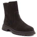 Women's leather ankle boots suede chocolate Sergio Leone BT-27