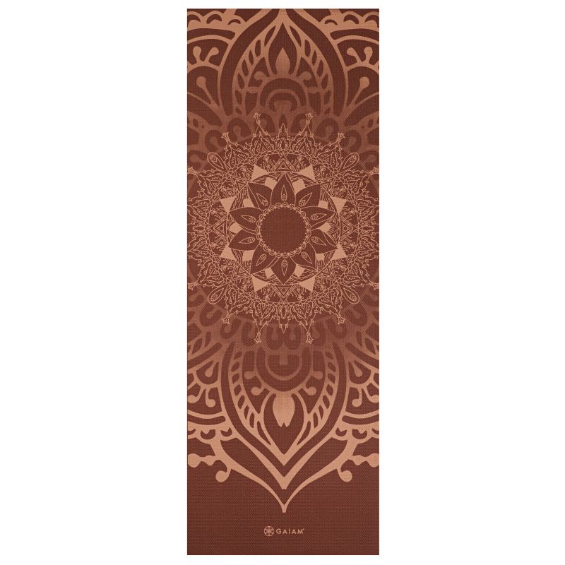 Go Jogi Gaiam Intense Rust Sundial Layers 5mm 65738 mat Accessories/Training equipment Your Sports Performance
