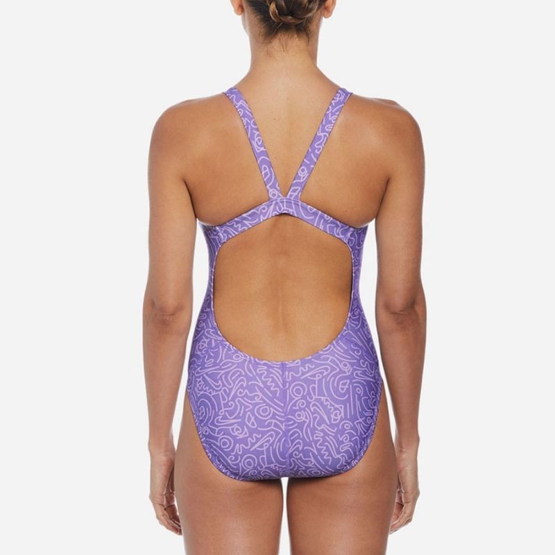 Nike Hydrastrong Multi Print Swimsuit W NESSD011 582 Clothing/Swimming/Nike Nike