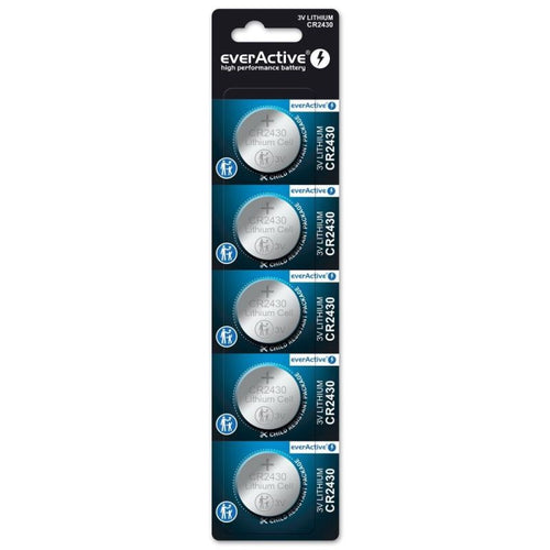 EVERACTIVE CR2430 LITHIUM BATTERIES BLISTER 5 PCS CR24305BL Baterie, akumulatorki i ładowarki/Baterie Your Sports Performance