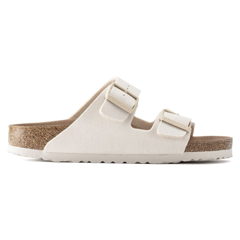 Birkenstock Arizona Vegan Women Textile Narrow Eggshell Flip-Flops for Narrow Feet Vegan (1022679) Footwear/Lifestyle/Brinkenstock/Klapki/chodaki Birkenstock