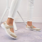 Comfortable Rieker W RKR575A openwork shoes, beige Footwear/Lifestyle/Rieker Your Sports Performance