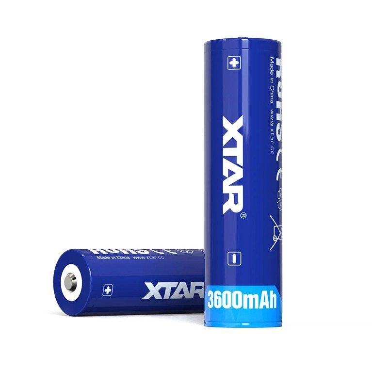 XTAR BATTERY 18650 3.6V 3600MAH LI-ION WITH PROTECTION 18650-3600 Baterie, akumulatorki i ładowarki/Akumulatorki Your Sports Performance