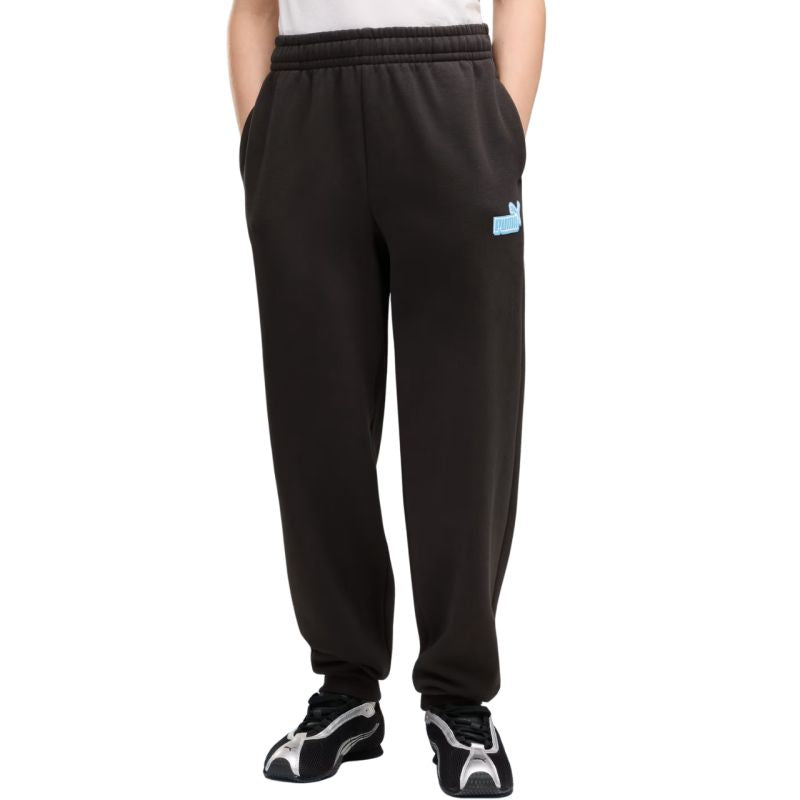 Puma ESS Logo Lab Relaxed Kids’ Trousers Black 694675 01