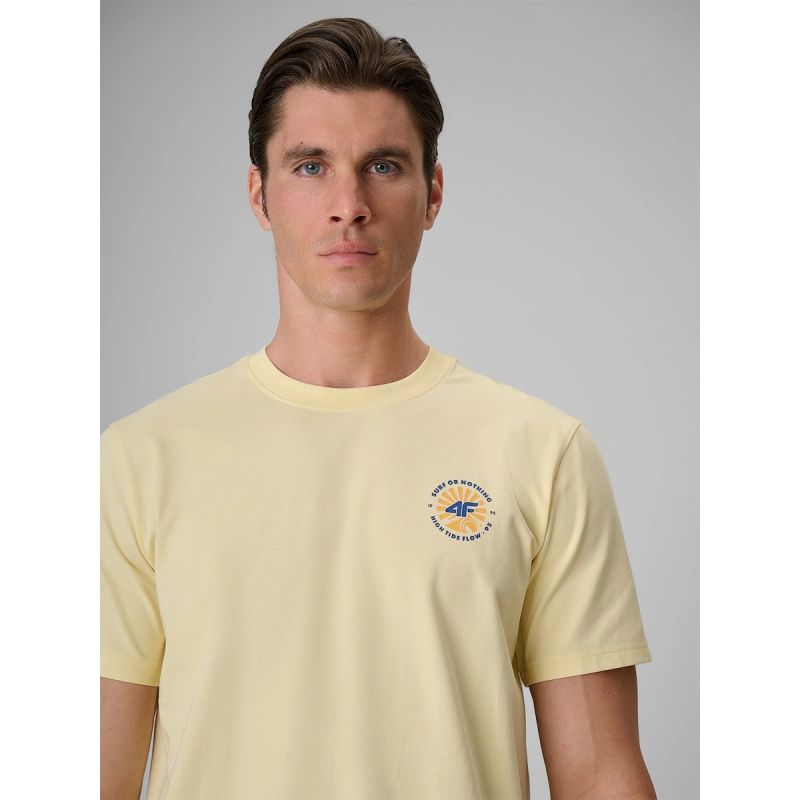 Men's regular printed T-shirt 4F 4FRSS26TTSHM4293-73S