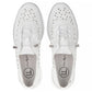 Women's leather openwork shoes, white Filippo DP6714 Filippo