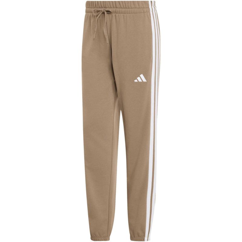 Women's adidas Essentials 3-Stripes French Terry Cuffed Pants Beige KF8338