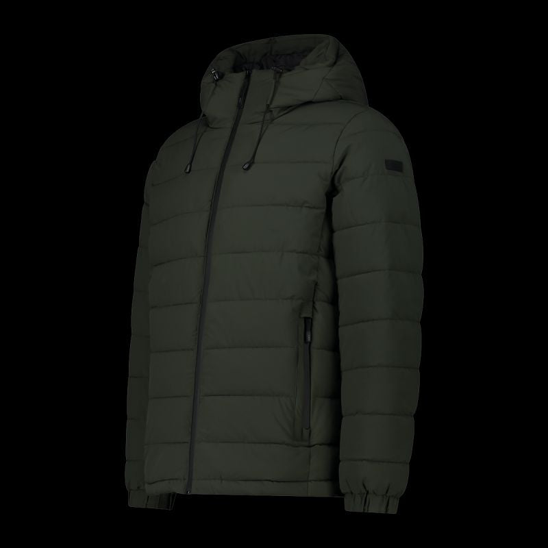 CMP men's winter sports jacket with hood, insulated, green (34K0167/F905) CMP