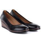 Women's black wedge shoes Vinceza 58628 Vinceza