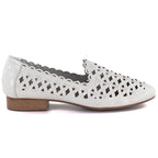 Women's leather openwork shoes, white Jezzi OL50-1 To be categorized Your Sports Performance