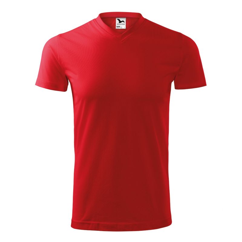 Malfini Heavy V-neck M MLI-11107 T-shirt red Clothing/Lifestyle/T-shirts/Malfini Malfini