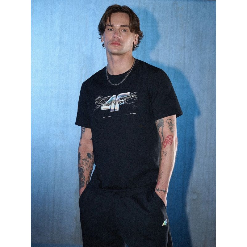 Men's regular printed T-shirt 4F 4FRSS26TTSHM3662-20S 4f