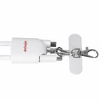 Activejet 3-in-1 white lanyard with charging cable. Available with various connectors: USB-C, Lightning Adapter, USB-A. _Gadżety i Prezenty/Gadżety Your Sports Performance