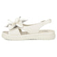 Women's beige leather wedge sandals Filippo DS6965