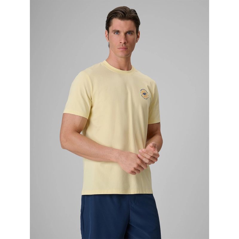 Men's regular printed T-shirt 4F 4FRSS26TTSHM4293-73S