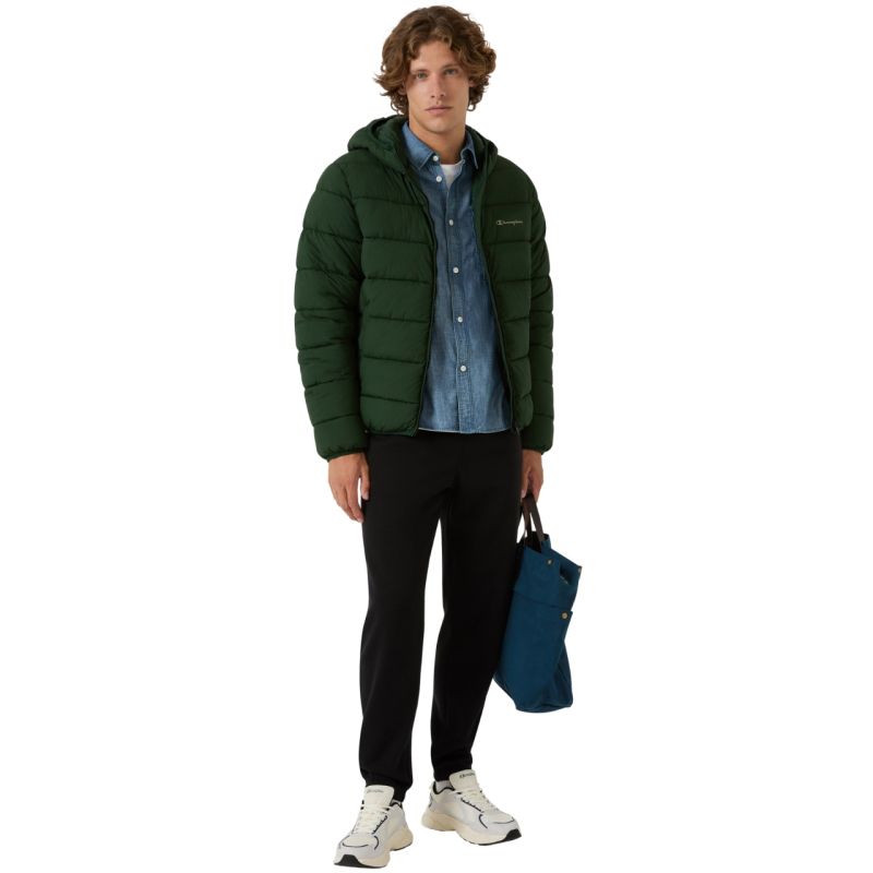 Champion Hooded Jacket Men's Green 221548 GS586 Champion