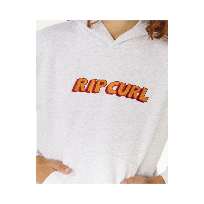 RIP CURL Eternal Shred Logo Hood-Boy Gray