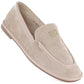 Women's suede lords shoes beige Vinceza 62271 Vinceza