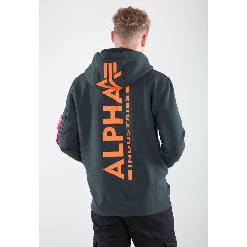 Alpha Industries Back Print Hoody M 178318-353 Clothing/Lifestyle/Akpha Industries Your Sports Performance