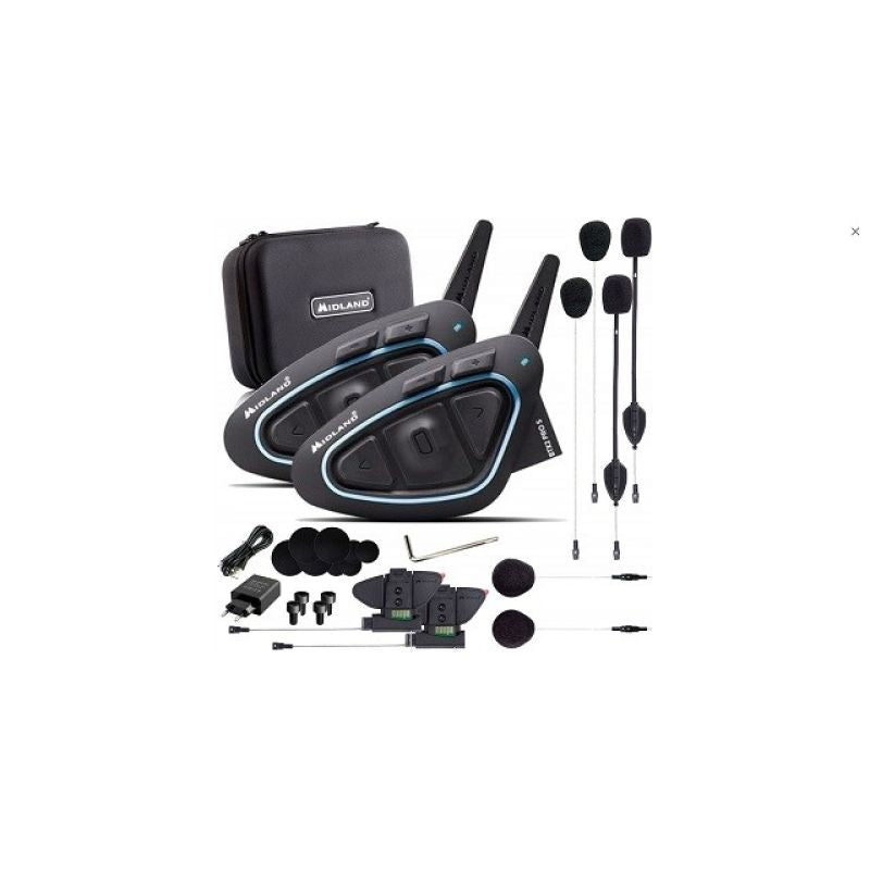 Midland BTX2 PRO S LR-TWIN motorcycle intercom for 2 helmets In preparation Your Sports Performance