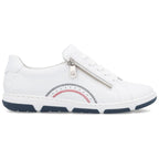 Women's leather ankle boots with zipper, white, Rieker 42424-80 To be categorized Your Sports Performance
