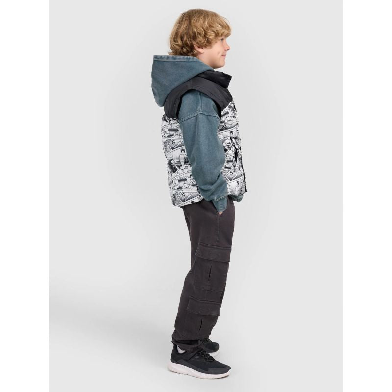 Boy's down vest with synthetic filling 4F 4FJRAW25TVJAM321-10A 4f