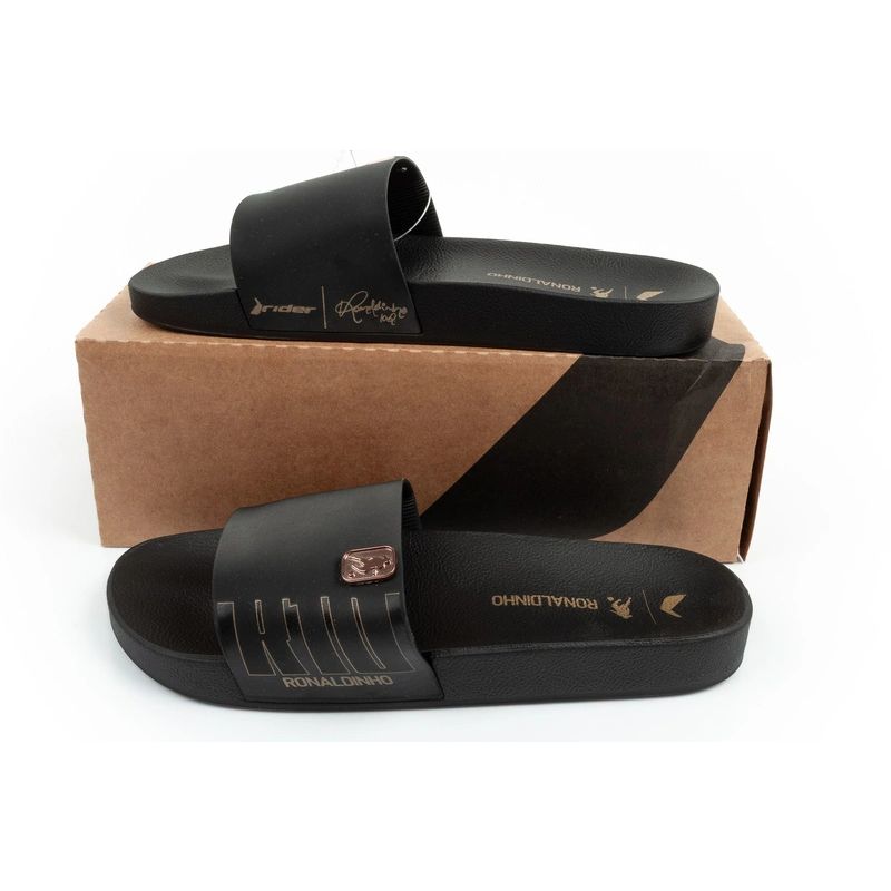Rider men's sports shoes R10 Slide comfortable black slippers Rider