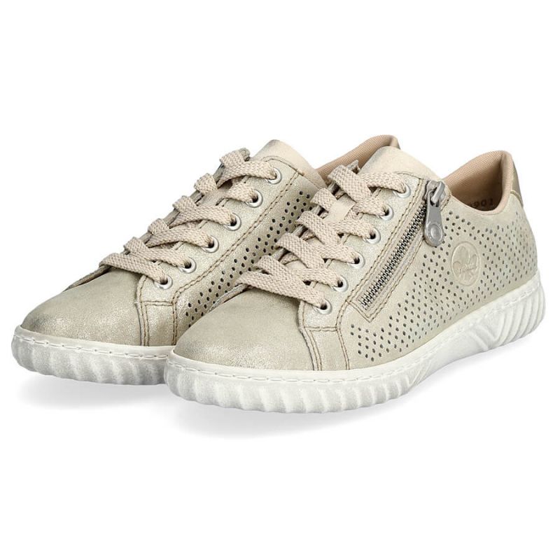 Comfortable leather shoes Rieker W RKR694, beige Footwear/Lifestyle/Rieker Your Sports Performance