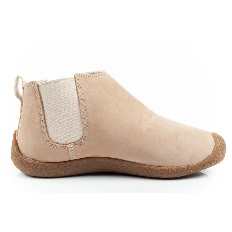 Keen women's shoes Mosey Chelsea ankle boots leather light beige Keeza