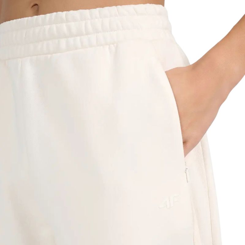 Women's Trousers 4F CAS F1745 Off-White 4FWAW26TTROF1745 11S