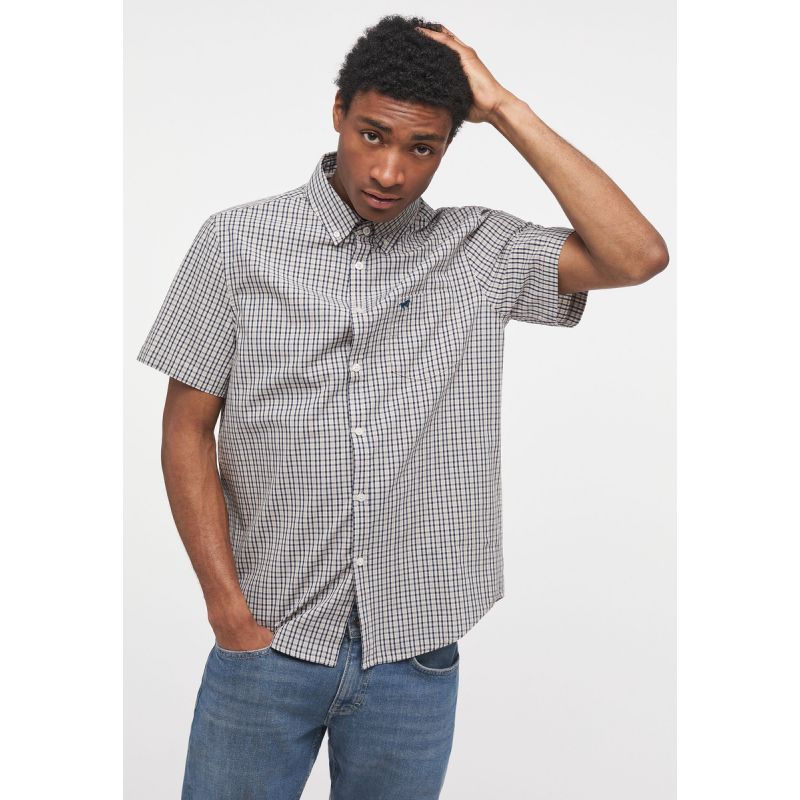 Mustang Collin Mini Check M Shirt 1013857-12447 Clothing/Lifestyle/T-shirts/Mustang Your Sports Performance