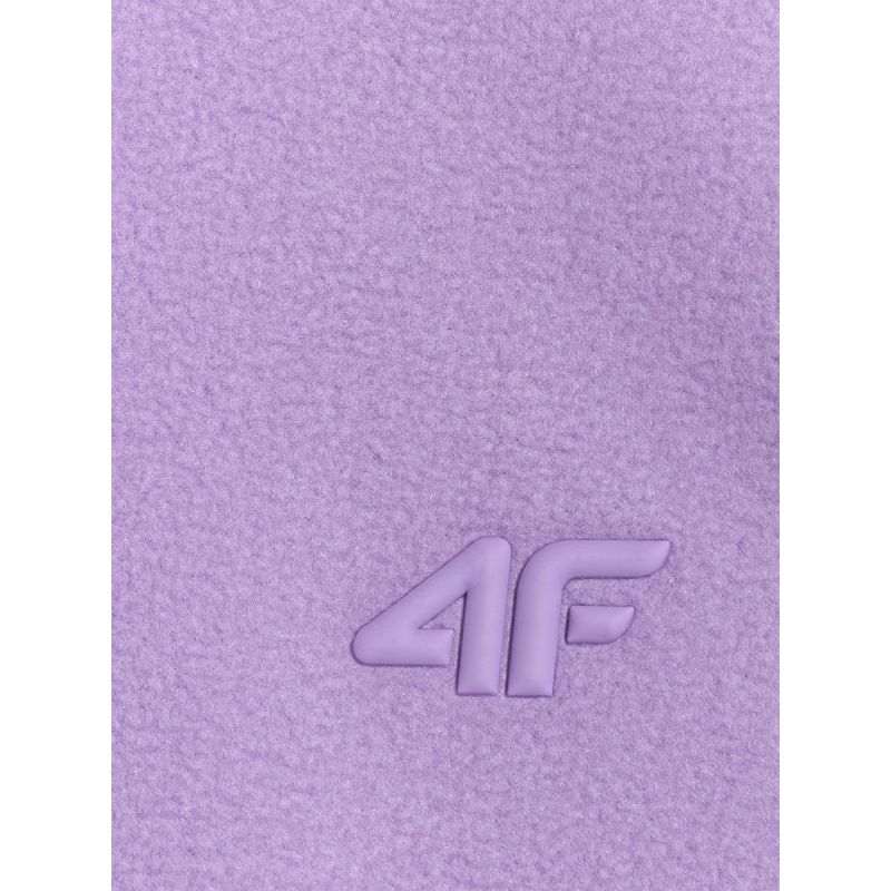 Girls’ Slim-Fit Fleece Jacket with Stand-Up Collar 4F 4FJRAW25TFLEF434-51S
