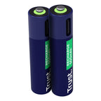 Trust AAA Batteries USB-C RECHARGEABLE BATTERIES 2P Baterie, akumulatorki i ładowarki/Baterie Your Sports Performance
