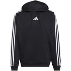Men's adidas Essentials 3-Stripes Fleece Hoodie Black KY6602