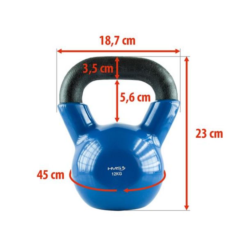 Kettlebell cast iron Blue HMS KNV12 12kg Accessories/Training equipment Your Sports Performance