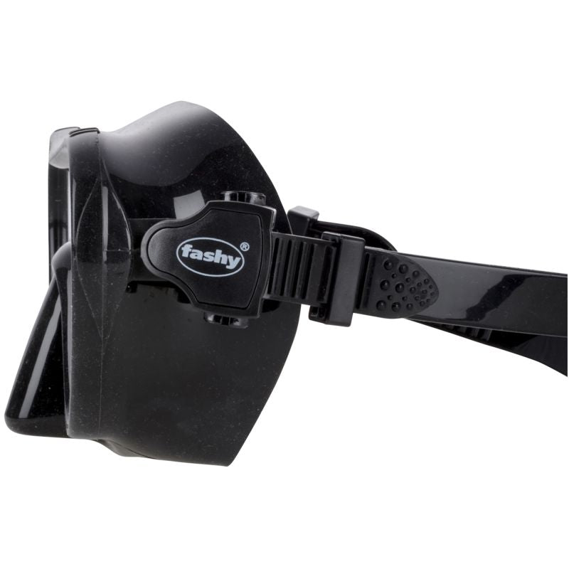 Fashy "Adventure III" Diving Mask, Black/Clear
