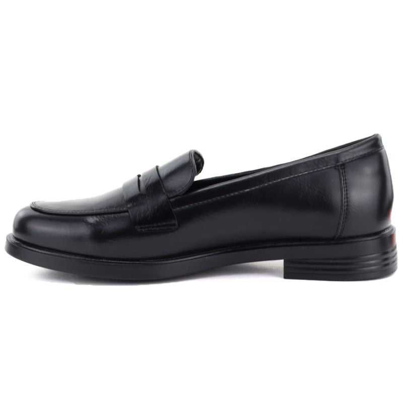 Women's loafers, black lords shoes, Potocki SZ12832