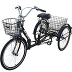 3-WHEEL BIKE 24 BLACK SHIMANO 7-SPEED LOWER FRAME 1060972 Sport/Rowery/Miejskie Ctb Your Sports Performance